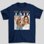 Camiseta Básica Tate McRae Retro- azul-marinho