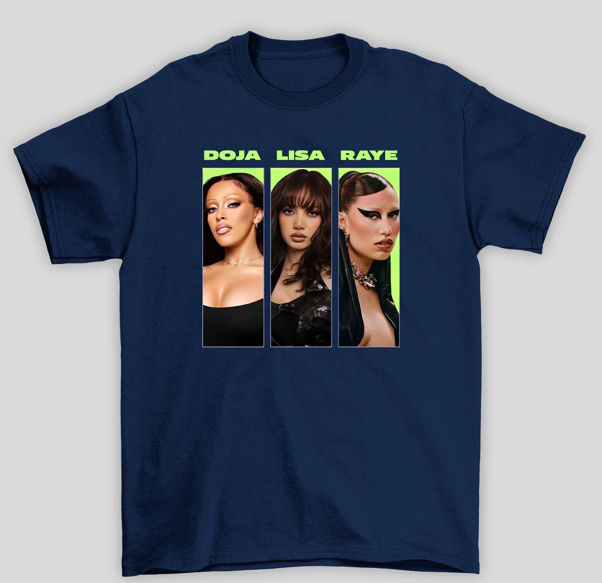 Camiseta Básica Lisa X  Doja X Raye- azul-marinho