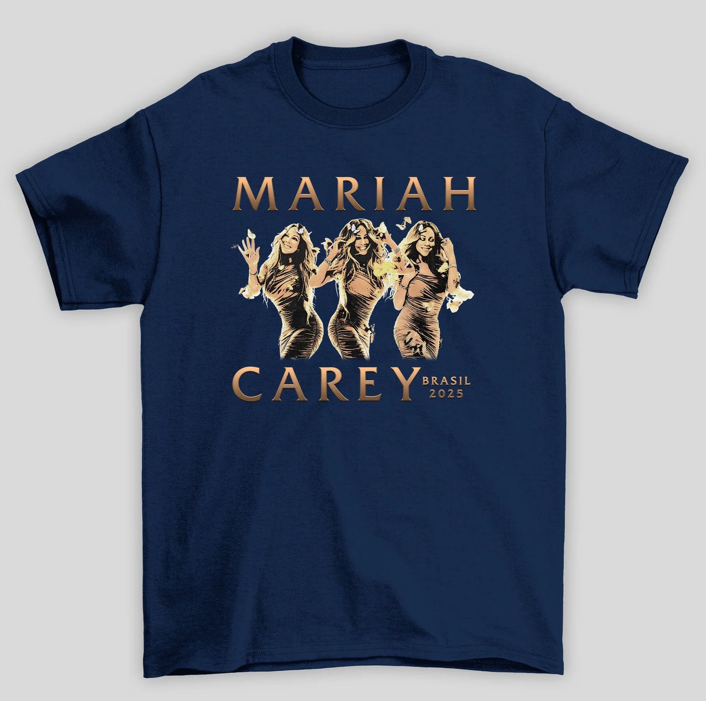 Camiseta Básica Unissex Mariah Carey Brasil 2025