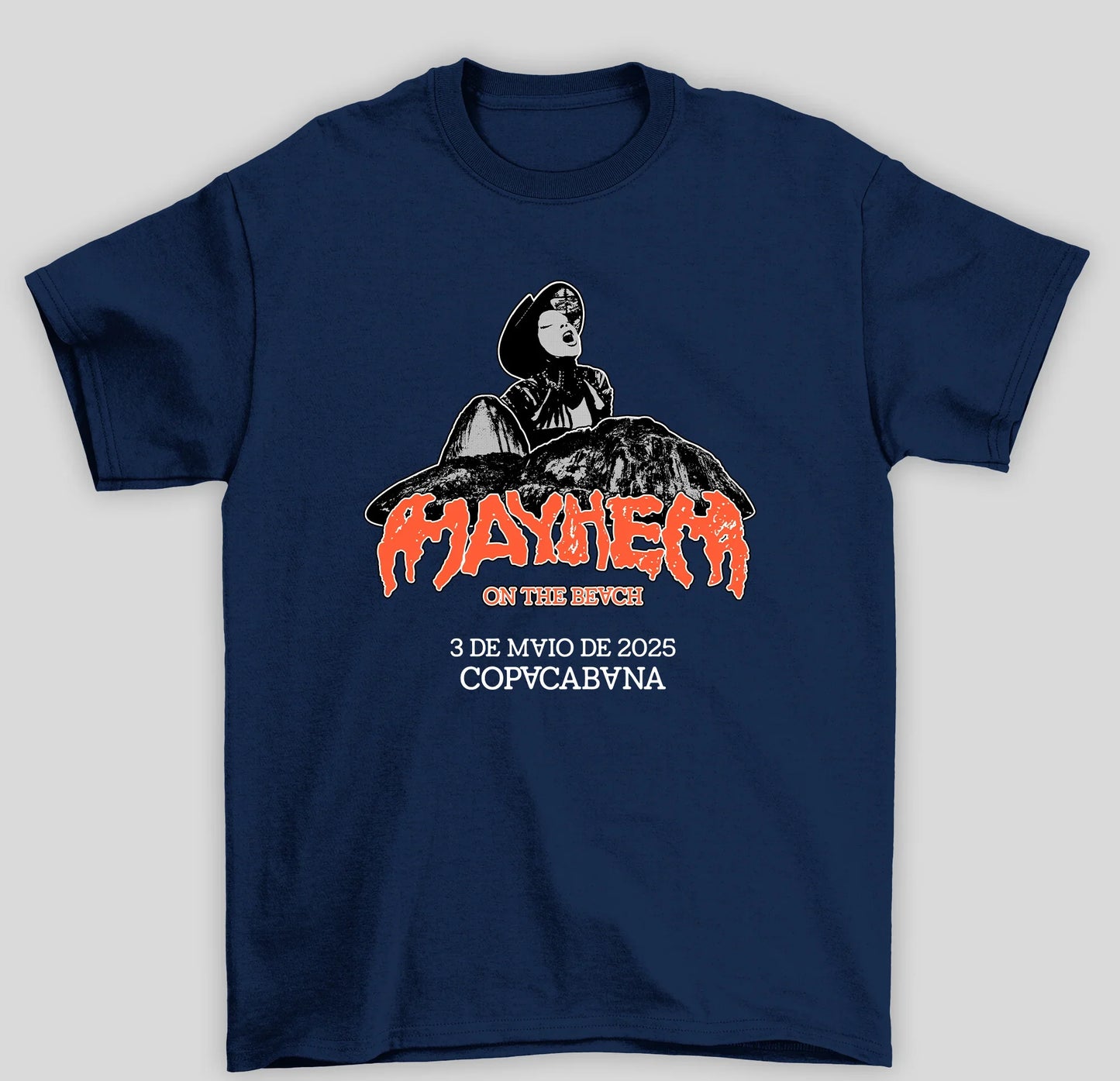 Camiseta Básica Lady Gaga Mayhem On The Beach