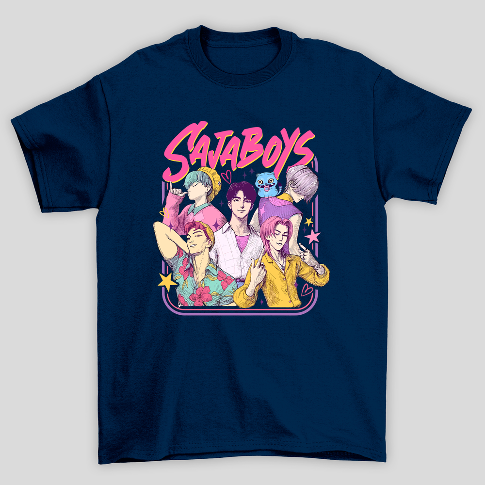 Camiseta Básica Kpop Demon Hunters Saja Boys