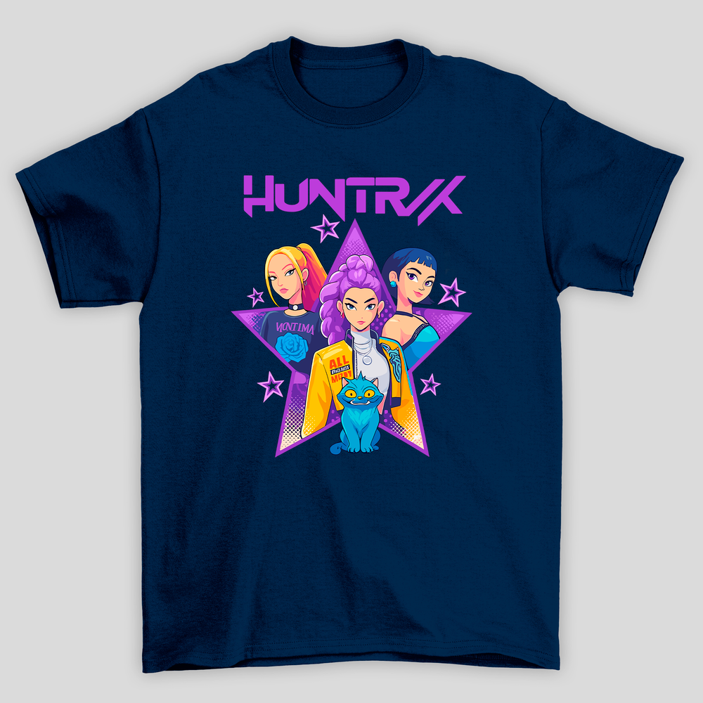 Camiseta Básica Kpop Demon Hunters Huntrix