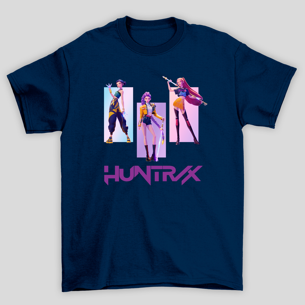 Camiseta Básica Kpop Demon Hunters Huntrix OT3