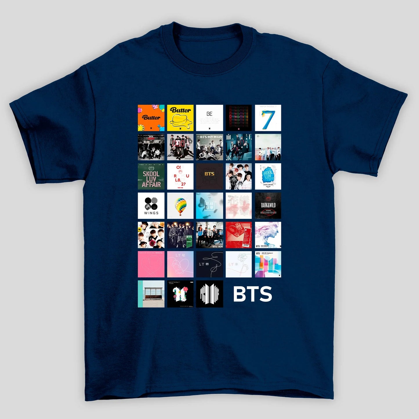 Camiseta Básica BTS Discography