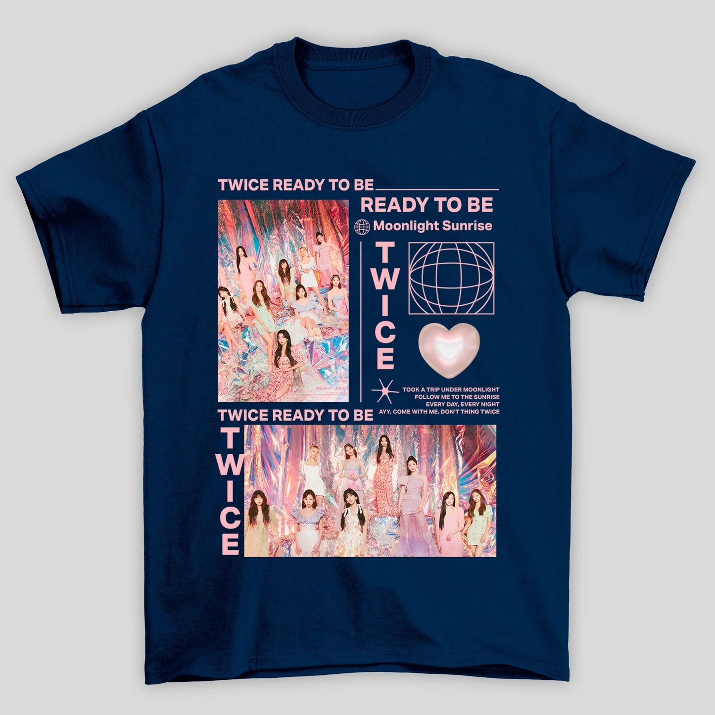 Camiseta Básica Twice Ready To Be Aesthetic