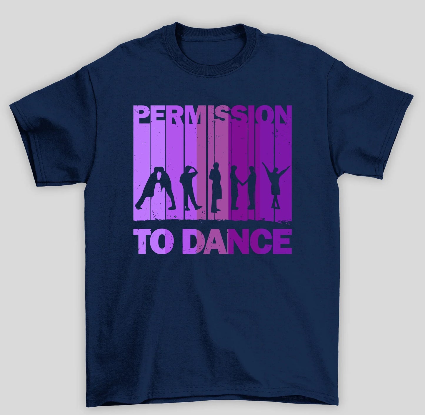 Camiseta Básica BTS Permission To Dance- azul-marinho