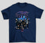 Camiseta Basica BTS Assinaturas K-Pop Bangtan Boys- azul-marinho