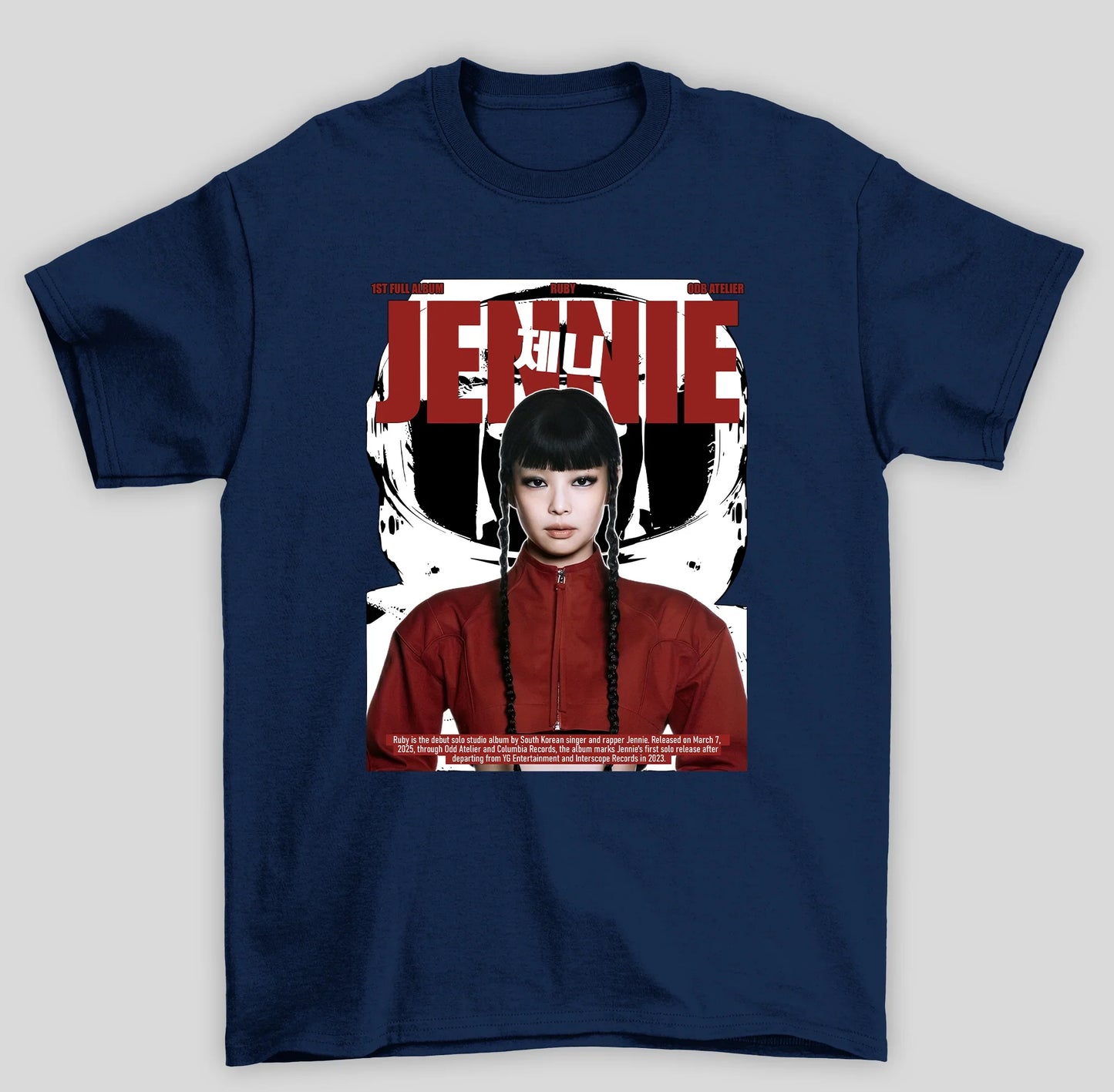 Camiseta Básica Jennie Ruby Red