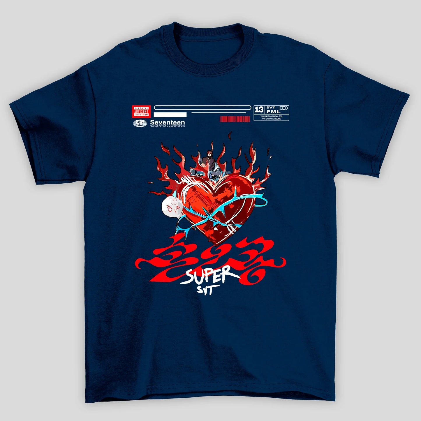 Camiseta Básica Seventeen Super Fml Album