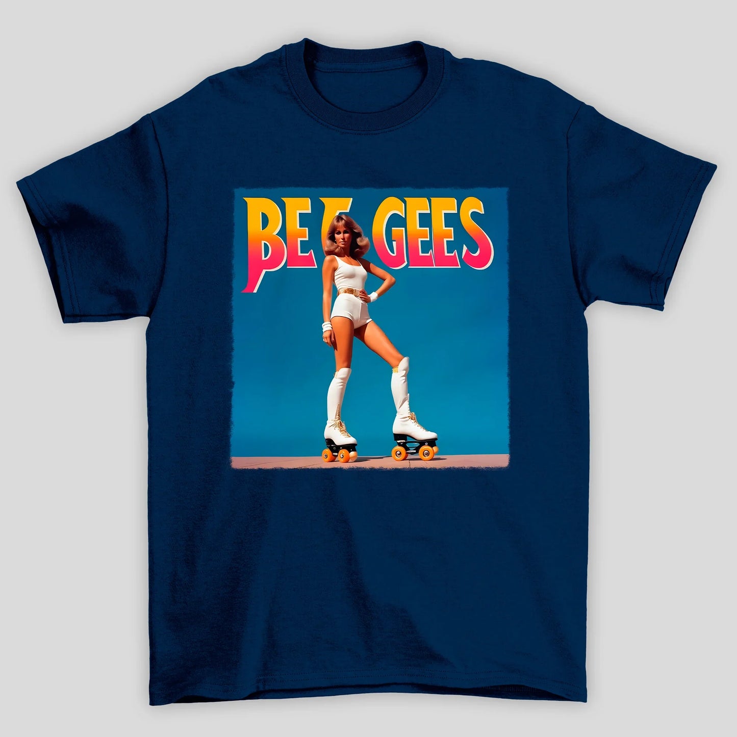 Camiseta Básica Bee Gees Patinação Capa