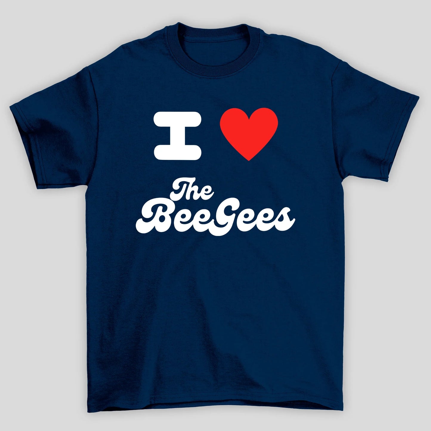 Camiseta Básica Unissex I Love The Bee Gees