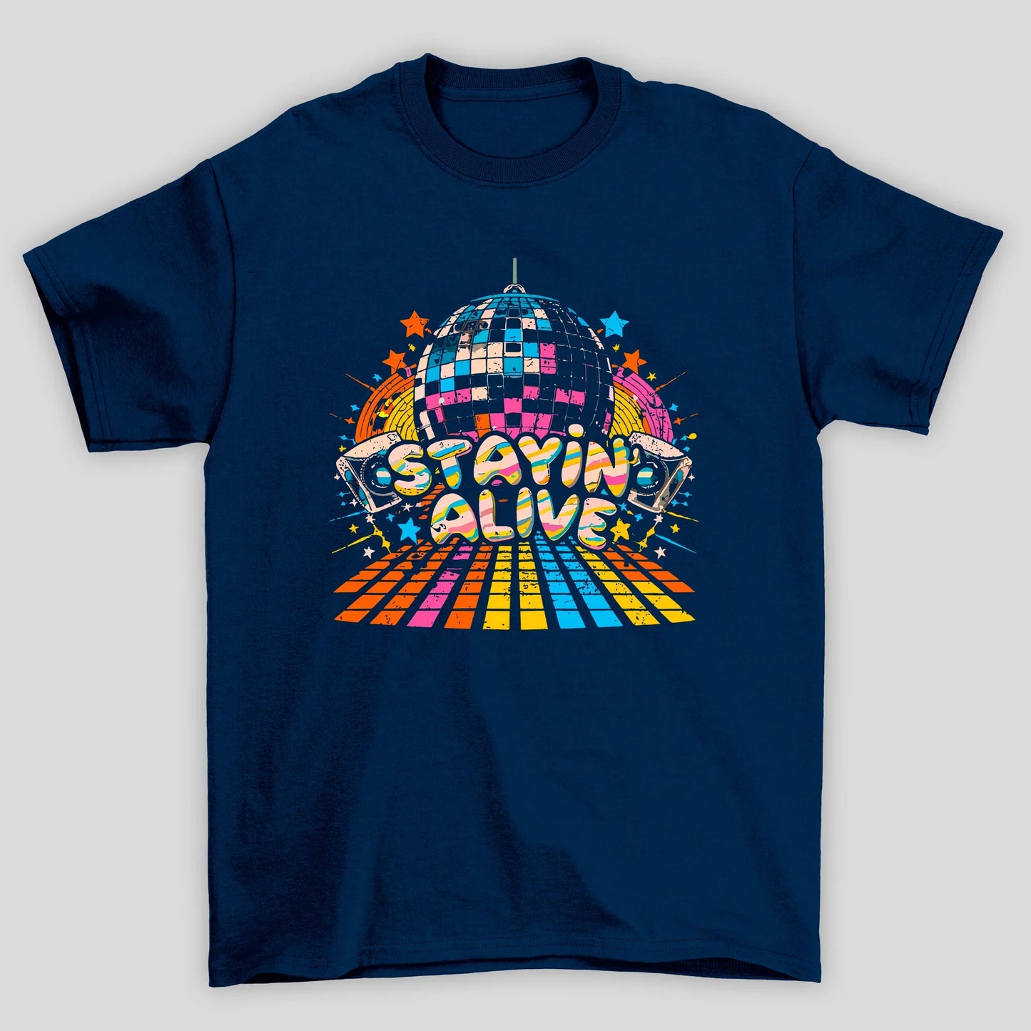 Camiseta Básica Bee Gees Stayin' Alive Globo