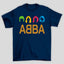 Camiseta Básica Abba Silhueta Colorida