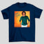 Camiseta Básica Lionel Richie Foto Capa Vinil Laranja