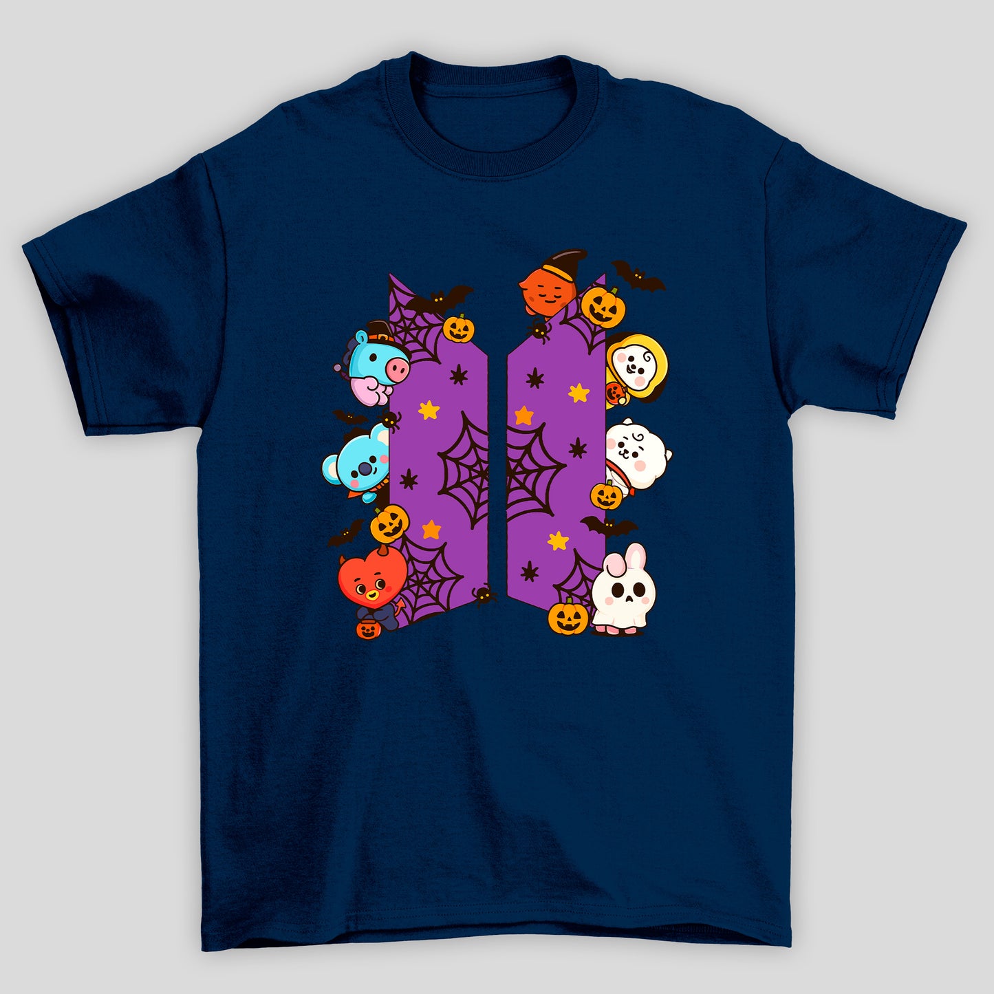 Camiseta Básica BTS Logo Halloween