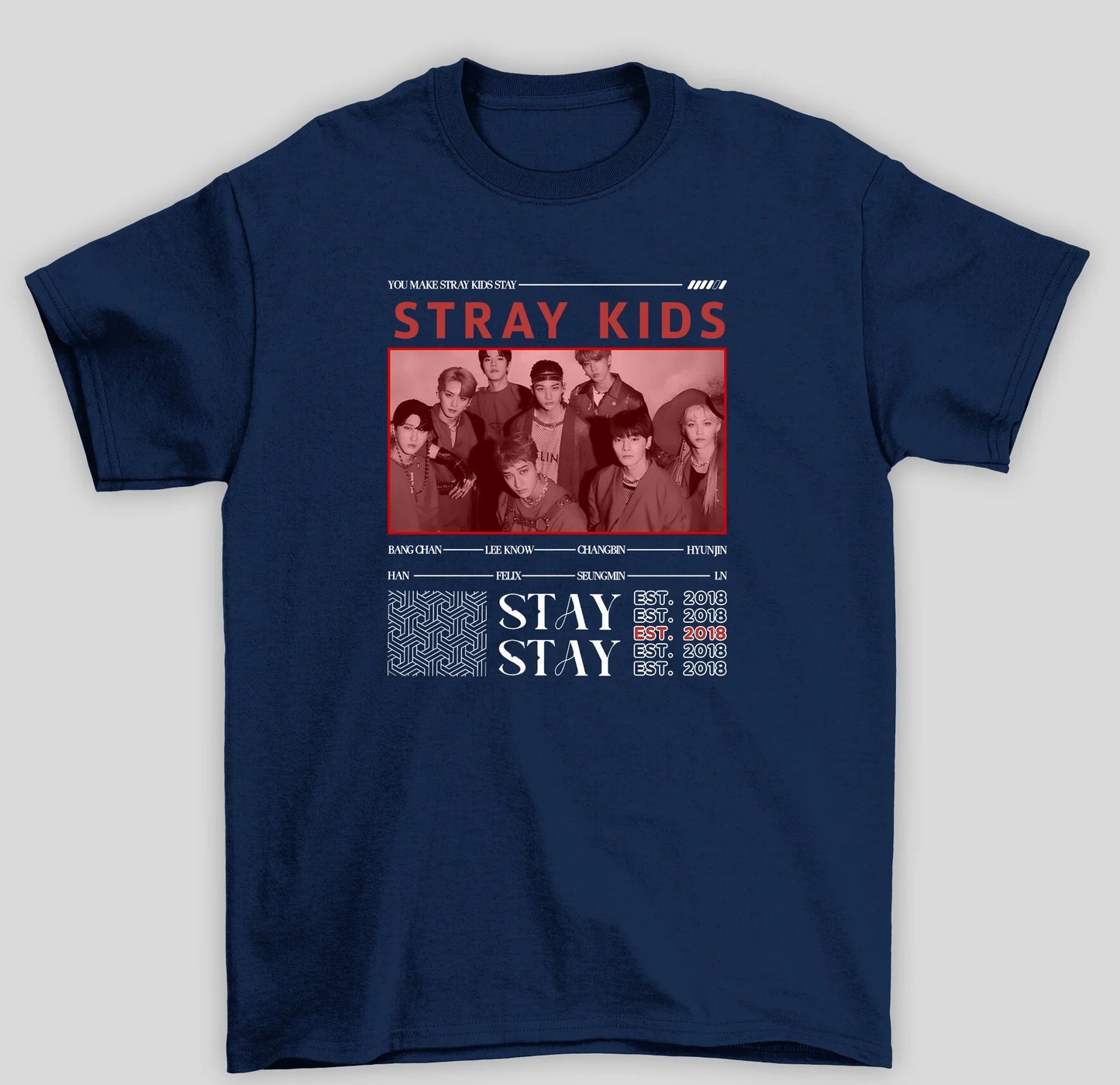 Camiseta Básica Stray Kids Stay