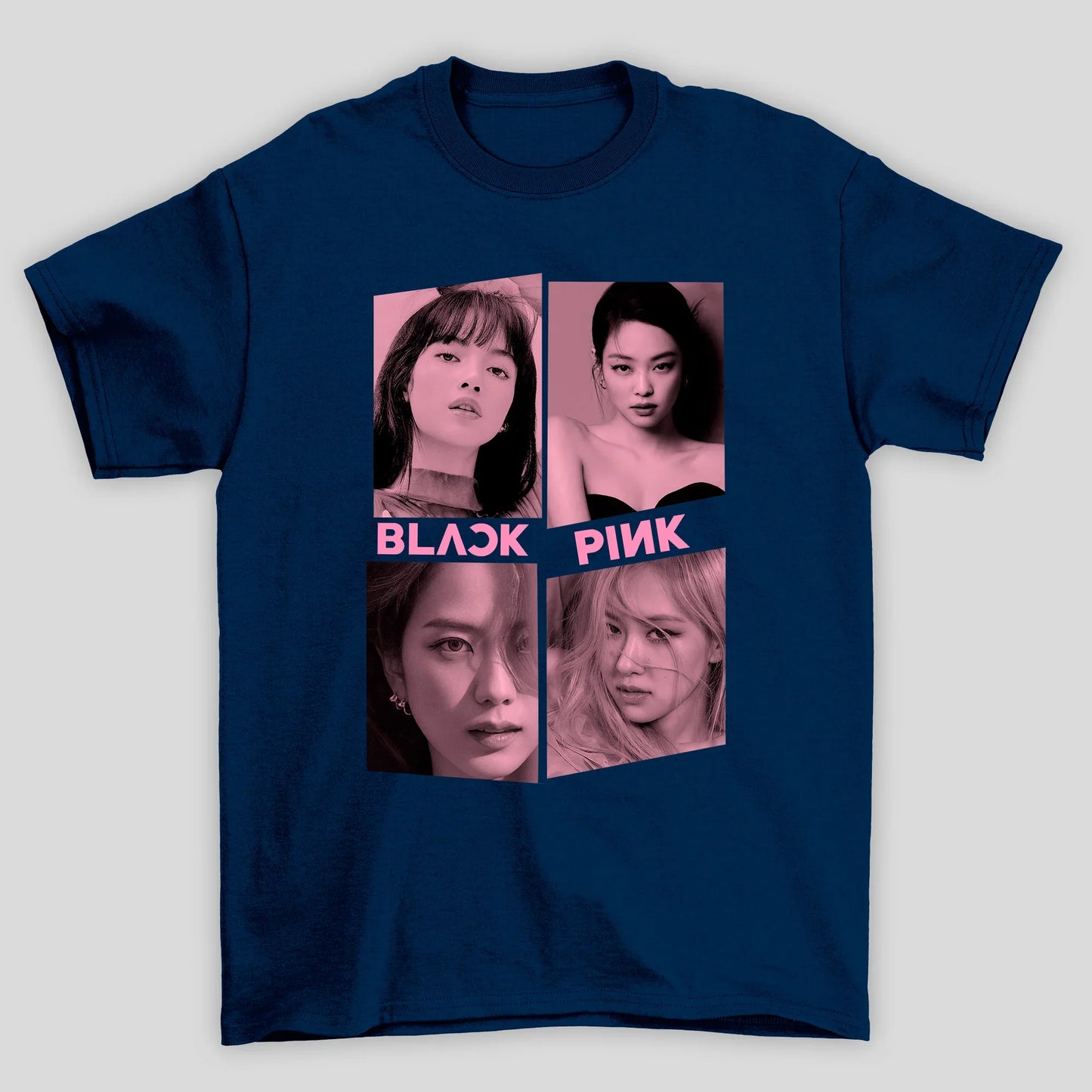 Camiseta Básica Blackpink Faces