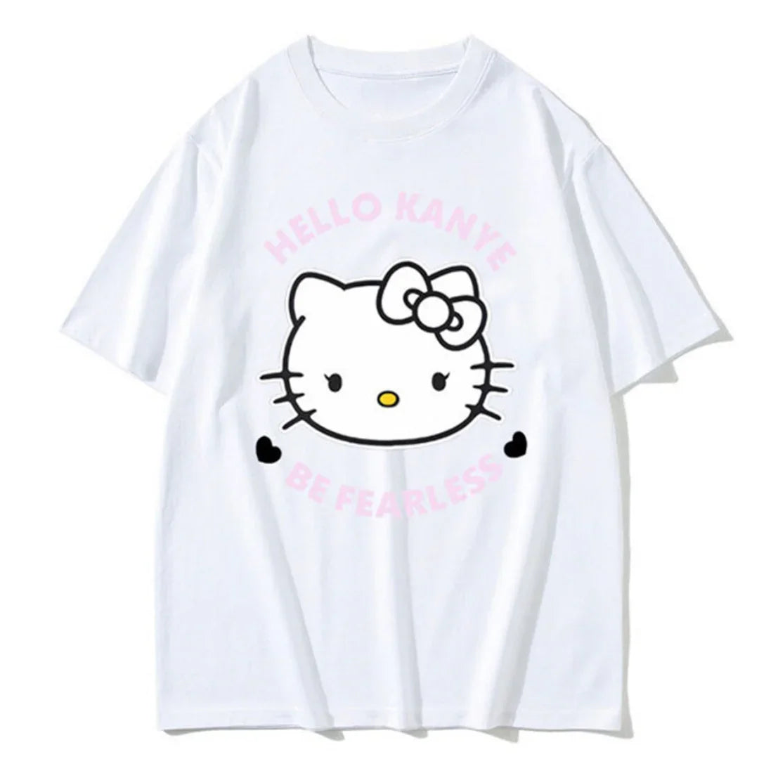 Camiseta Básica Hello Kanye Be Fearless Branco