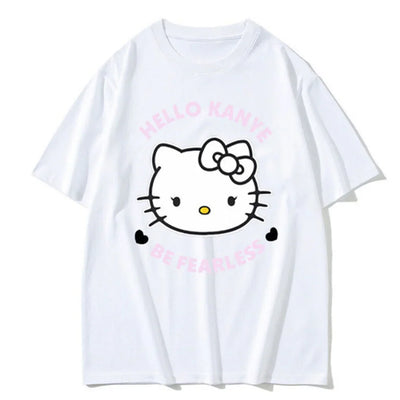 Camiseta Básica Hello Kanye Be Fearless Branco