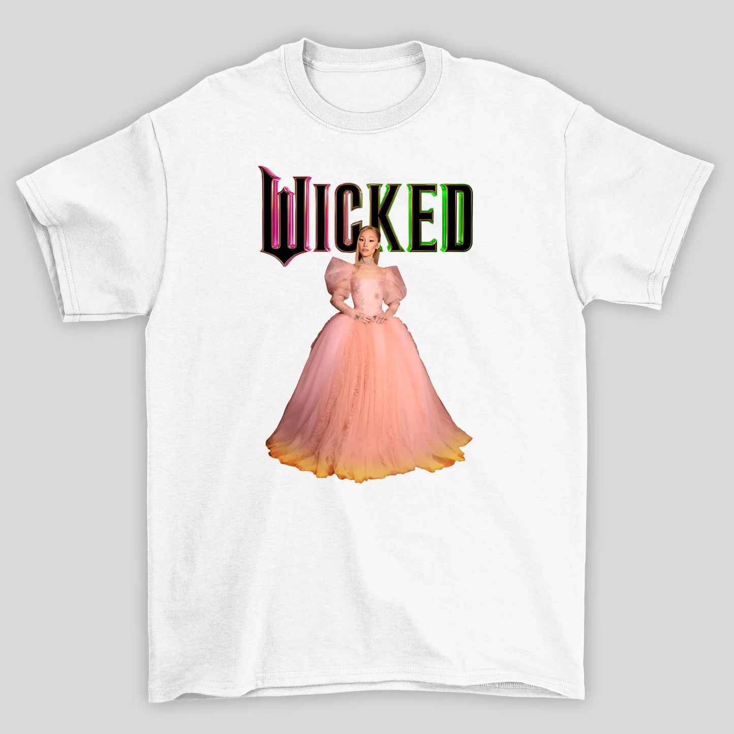 Camiseta Básica Ariana Grande Wicked- branco