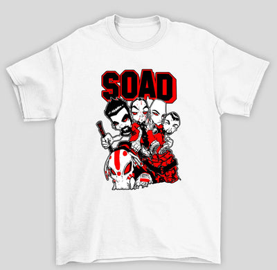 Camiseta Básica System Of A Down Cartoon