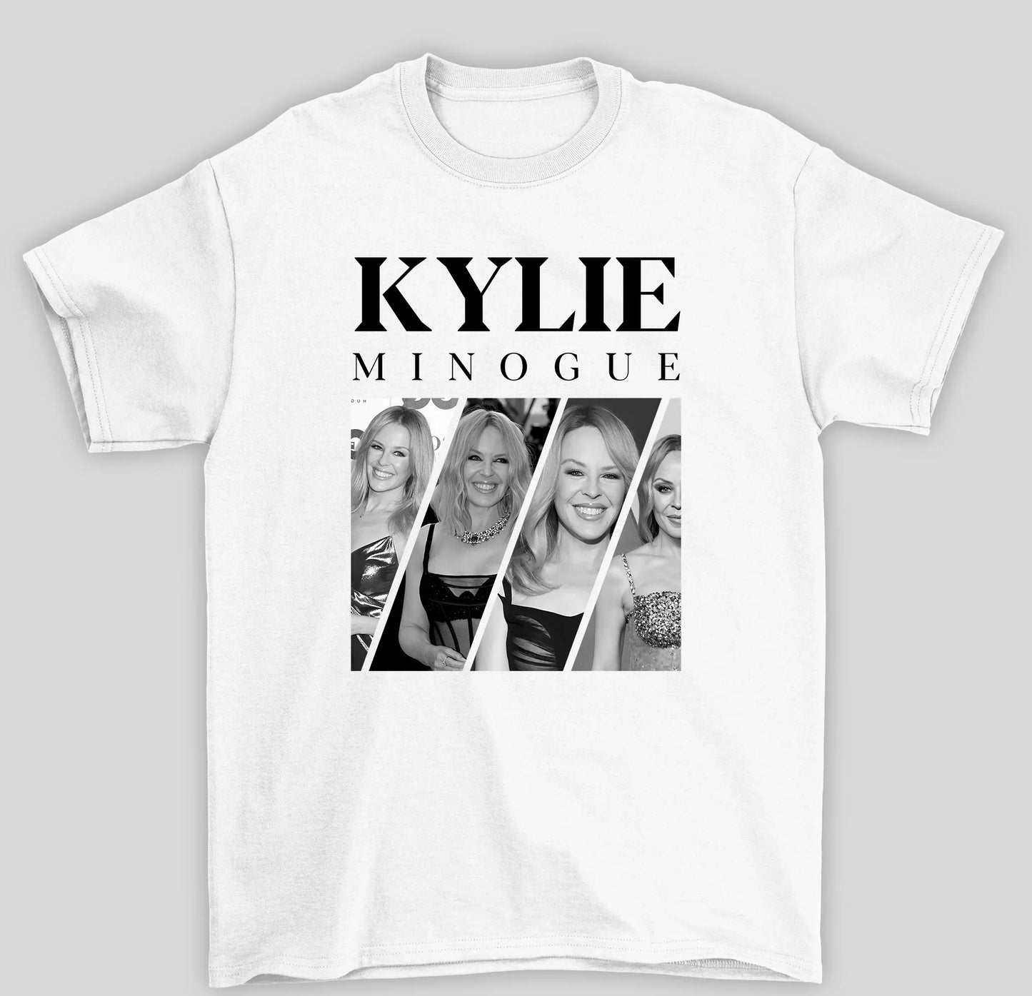 Camiseta Básica Kylie Minogue B&W