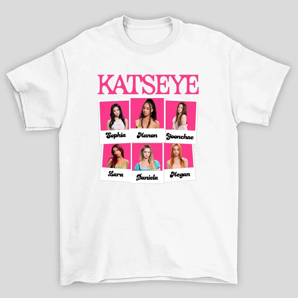 Camiseta Básica Katseye Polaroid