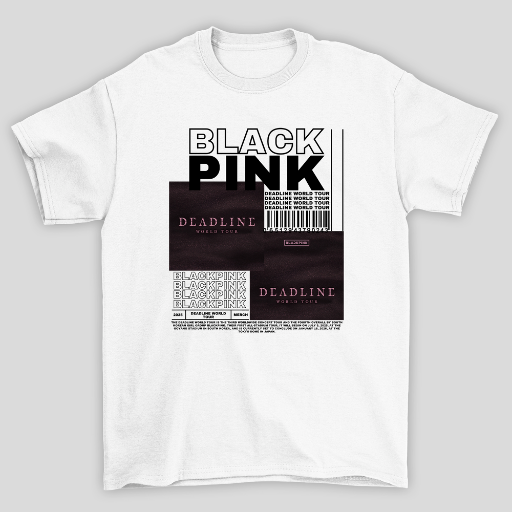 Camiseta Básica Blackpink Deadline Merch