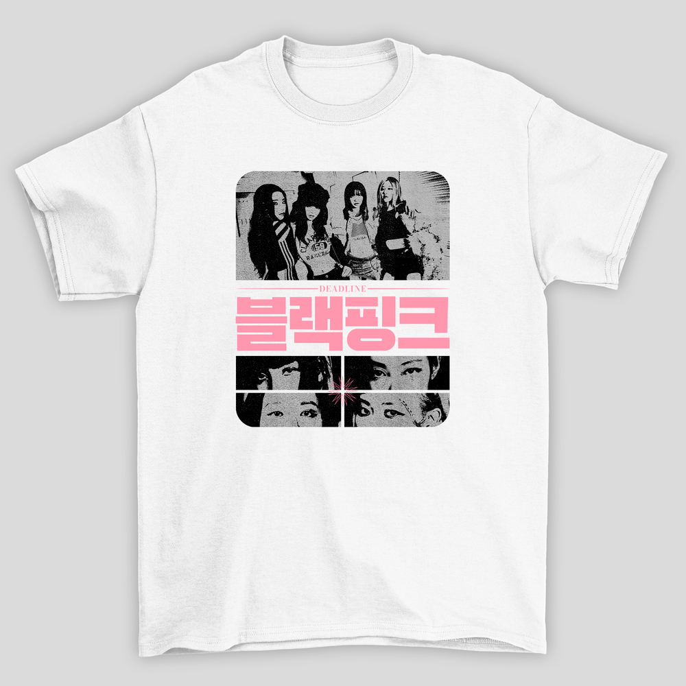 Camiseta Básica Blackpink Deadline Korean