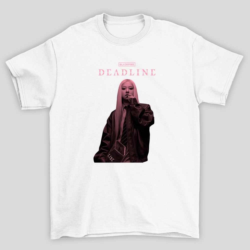 Camiseta Básica Blackpink Deadline Rosé