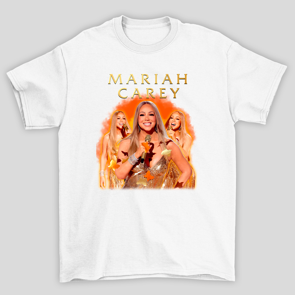 Camiseta Básica Mariah Carey Collage