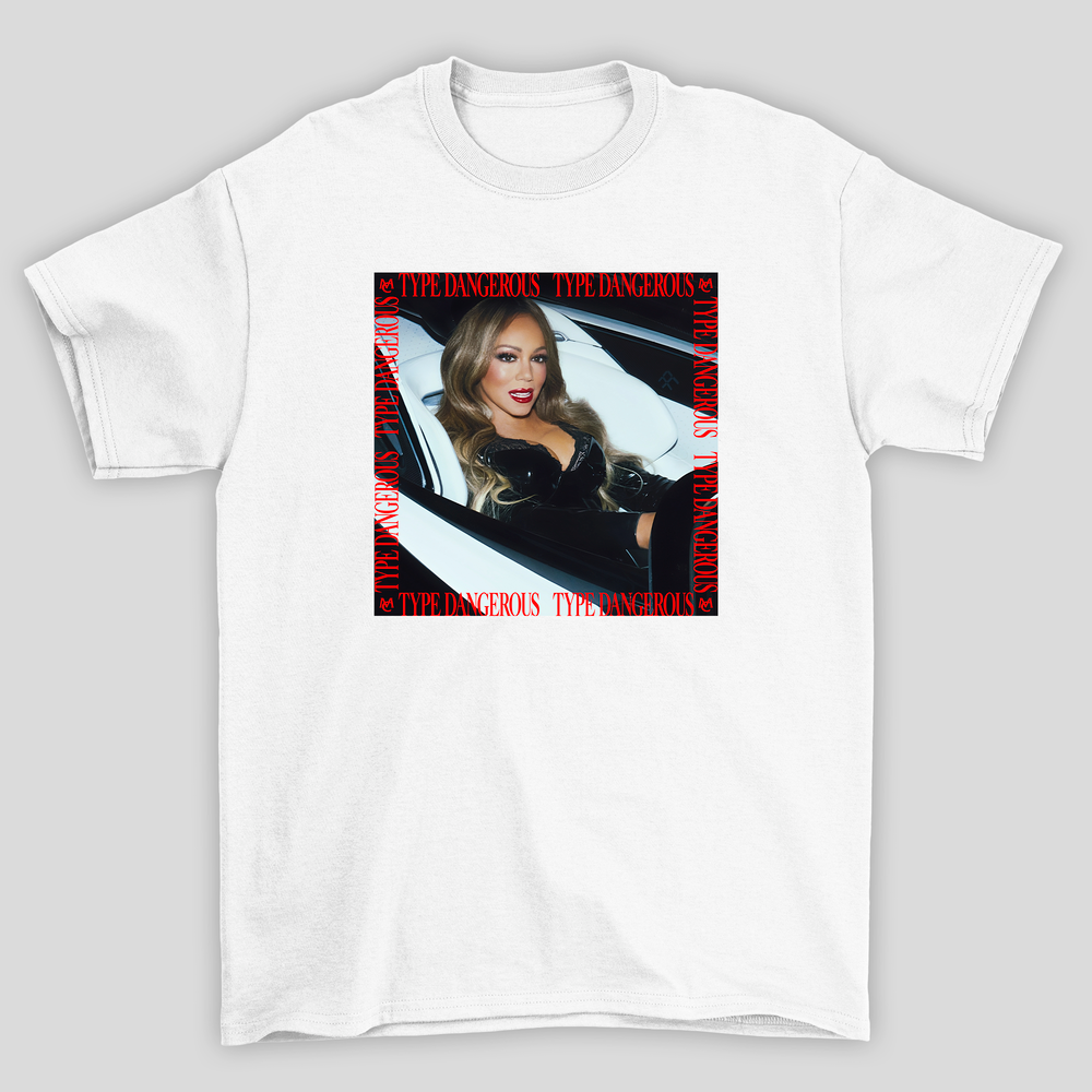 Camiseta Básica Mariah Carey Type Dangerous Single Cover