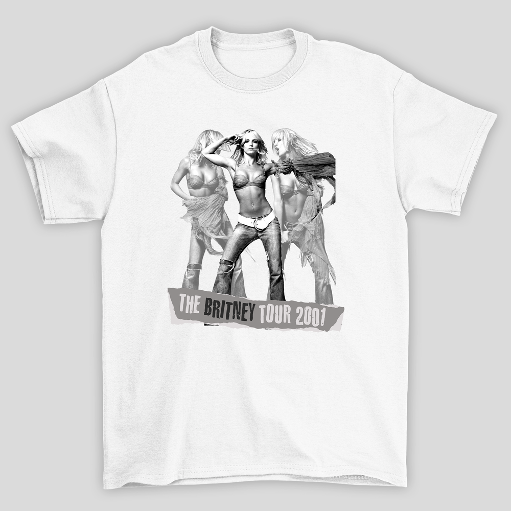 Camiseta Básica Britney Spears The Tour 2001