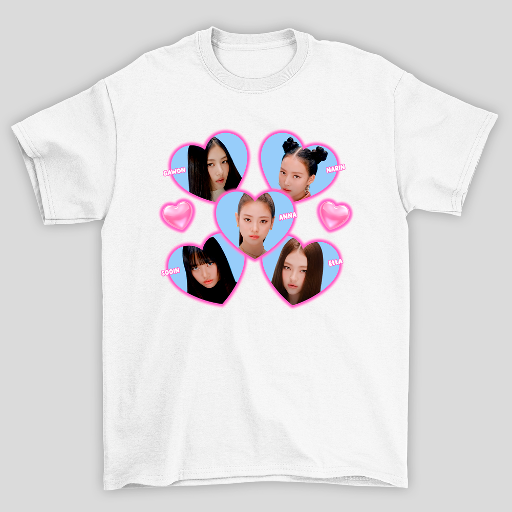 Camiseta Básica Meovv Hearts