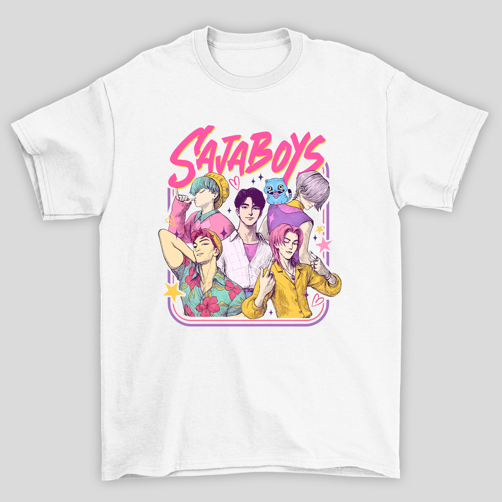 Camiseta Básica Kpop Demon Hunters Saja Boys