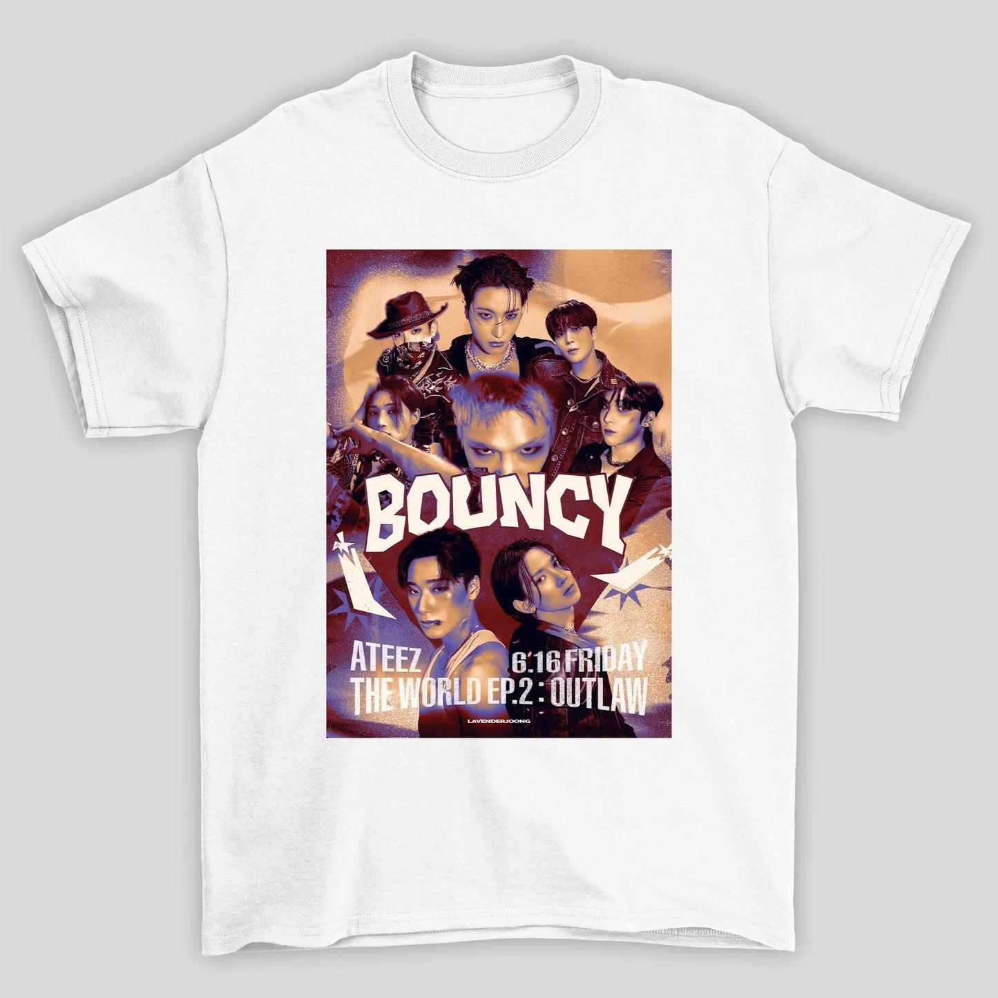 Camiseta Básica Ateez Bouncy