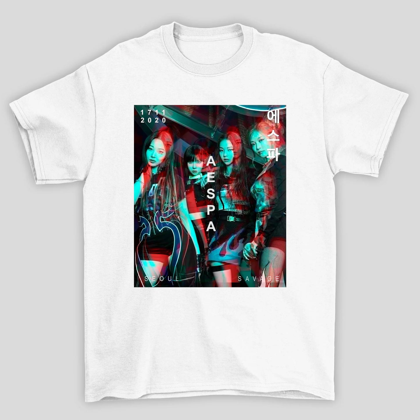 Camiseta Básica Aespa Glitch