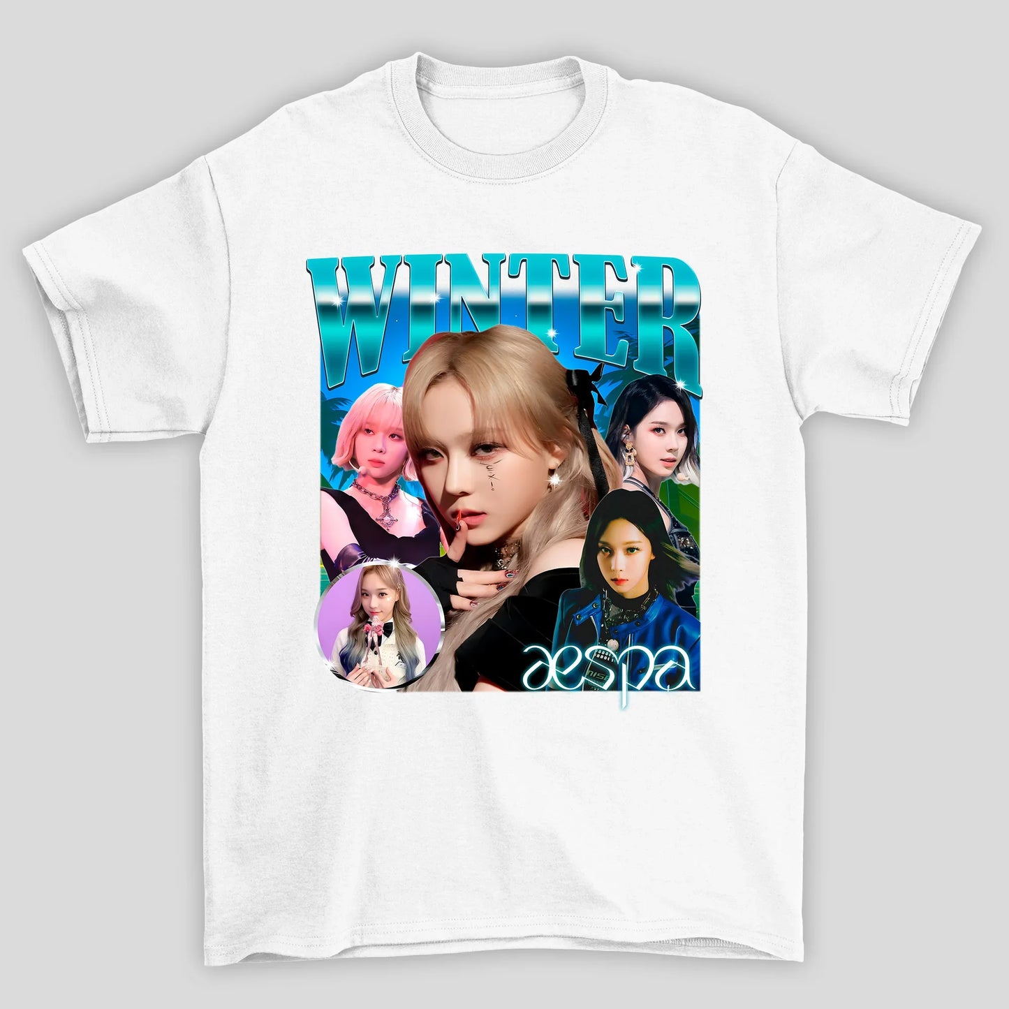 Camiseta Básica Aespa Winter Retro 90's