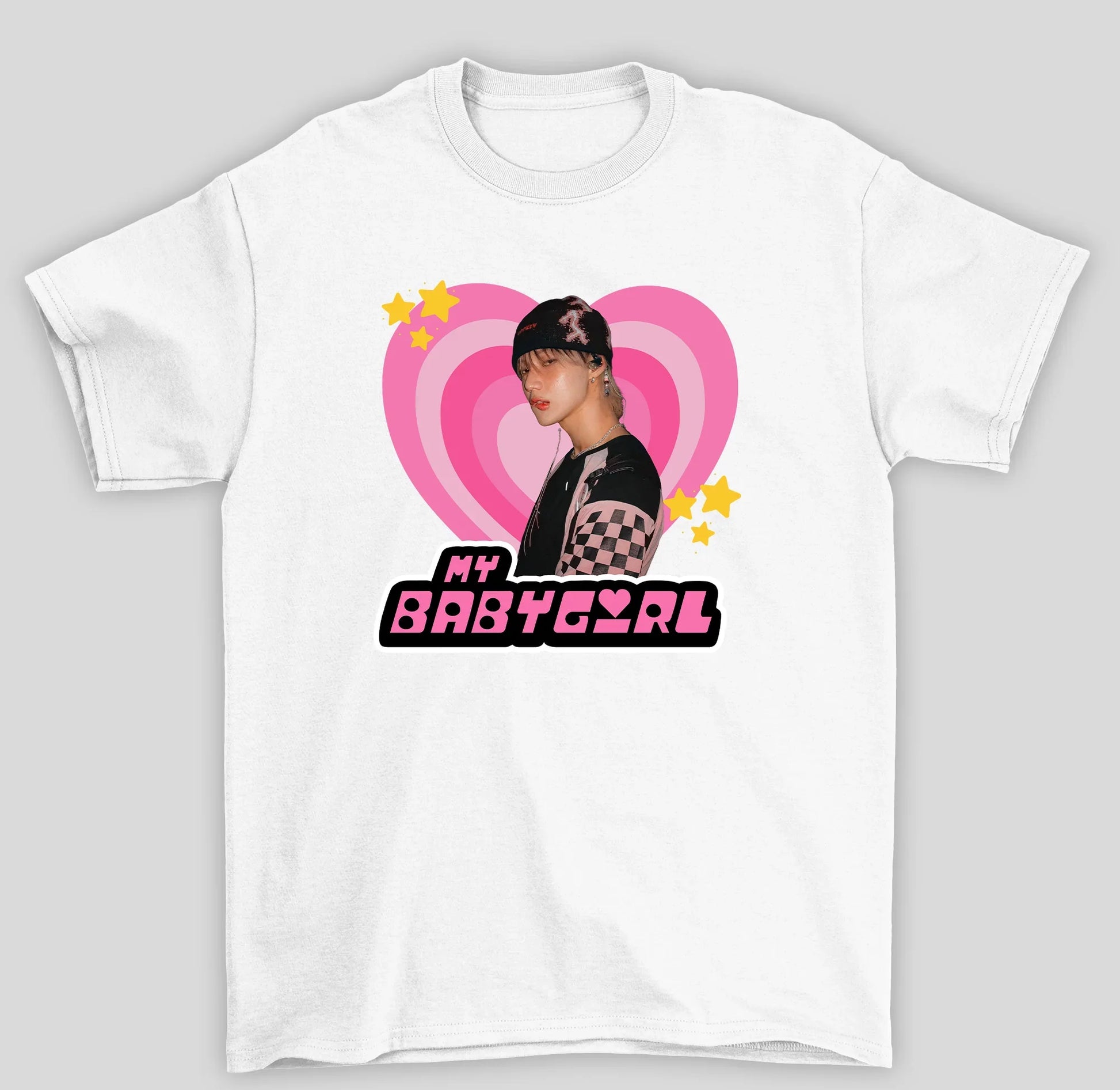 Camiseta Básica Shinee Taemin My Baby Girl- branco