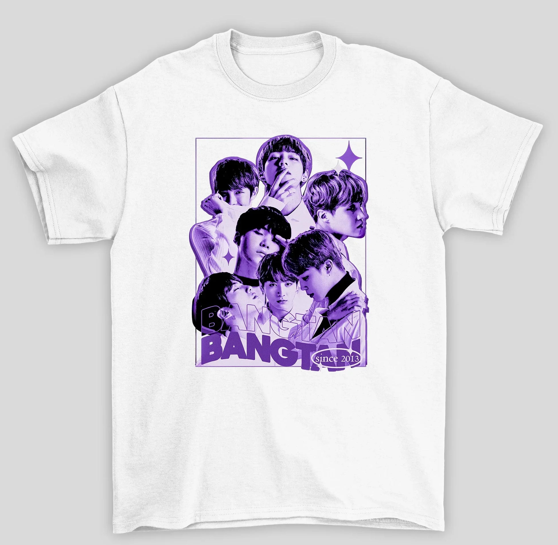 Camiseta Básica BTS Bangtan Since 2013- branco