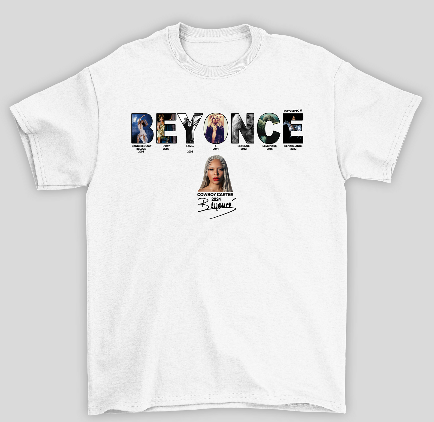 Camiseta Básica Beyonce Album's