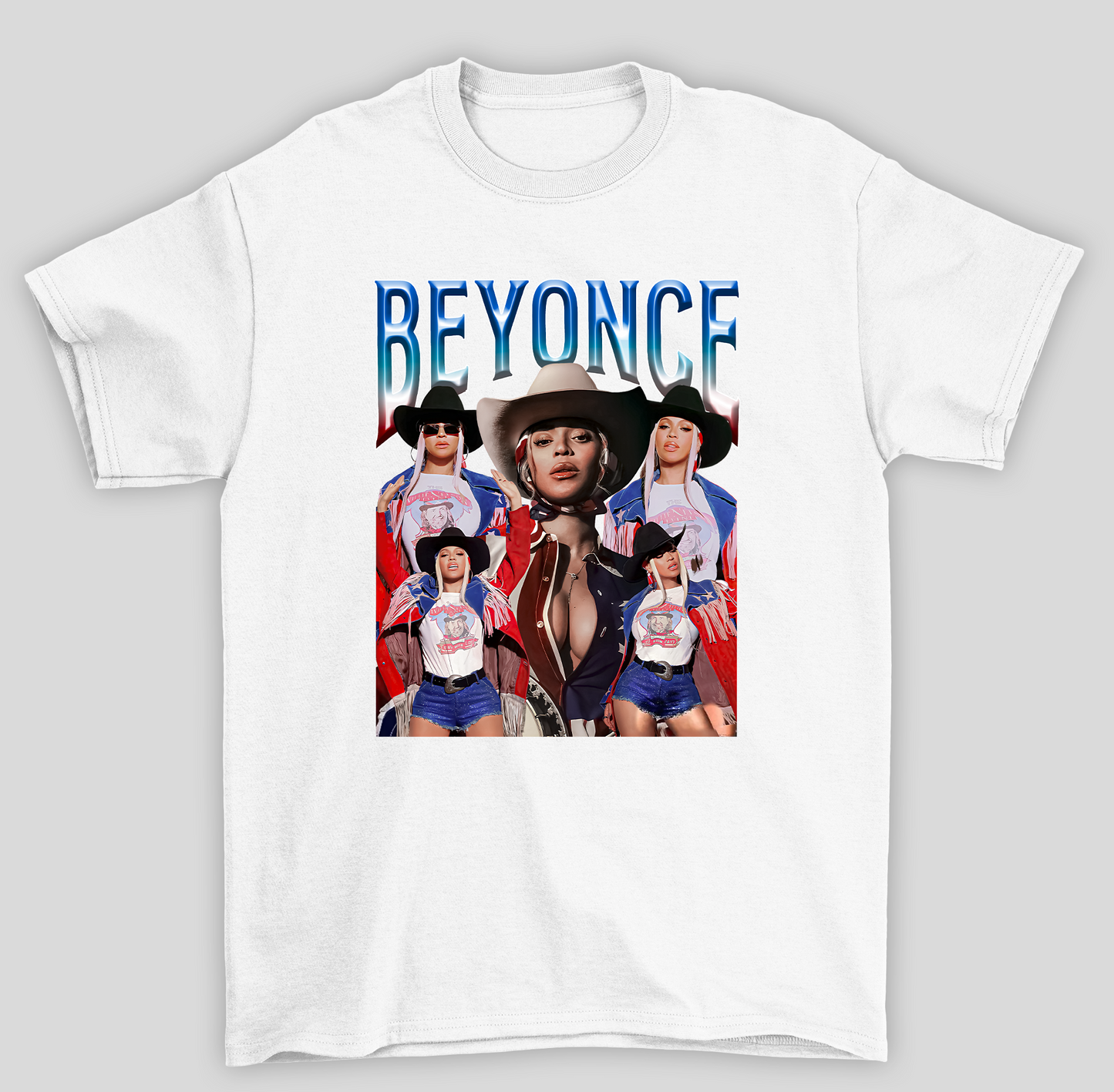 Camiseta Básica Beyonce Cowboy Carter Fotos