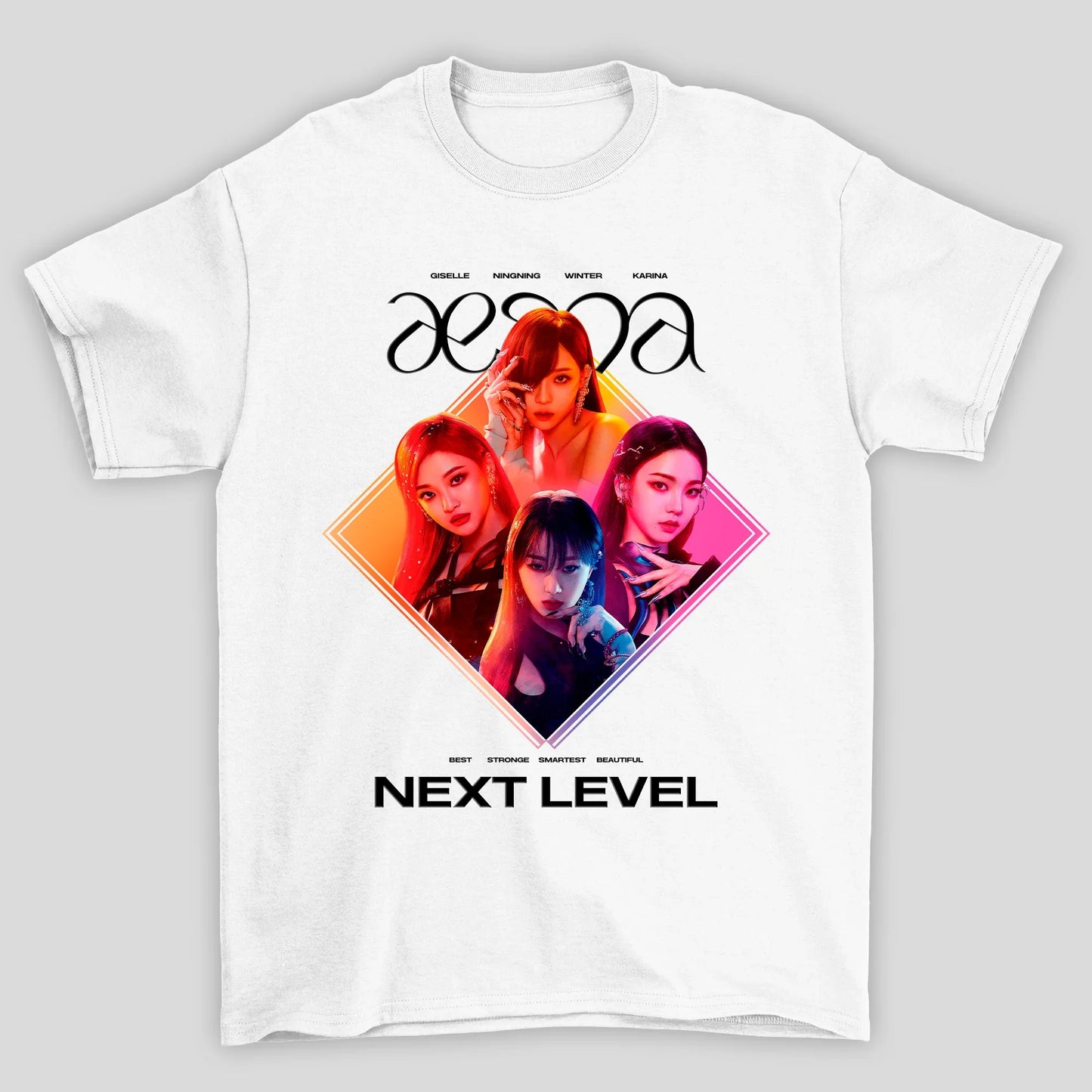 Camiseta Básica Aespa Group Kpop