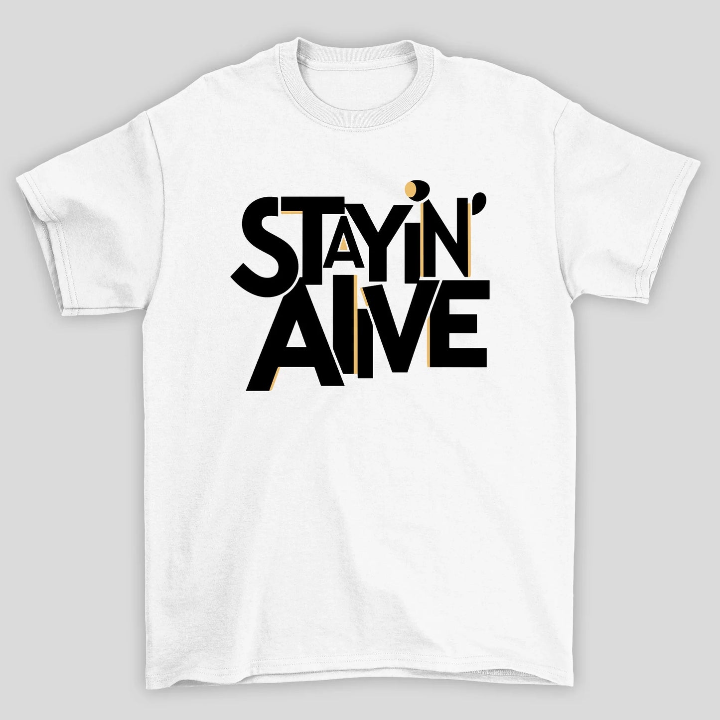 Camiseta Básica Bee Gees Stayin' Alive