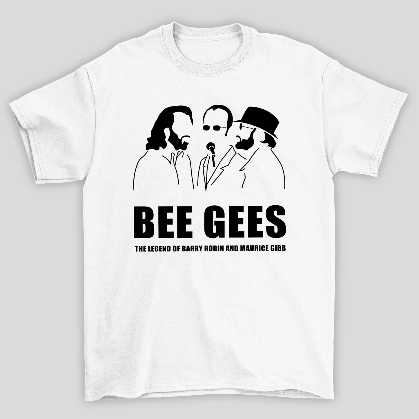 Camiseta Básica Bee Gees Silhueta