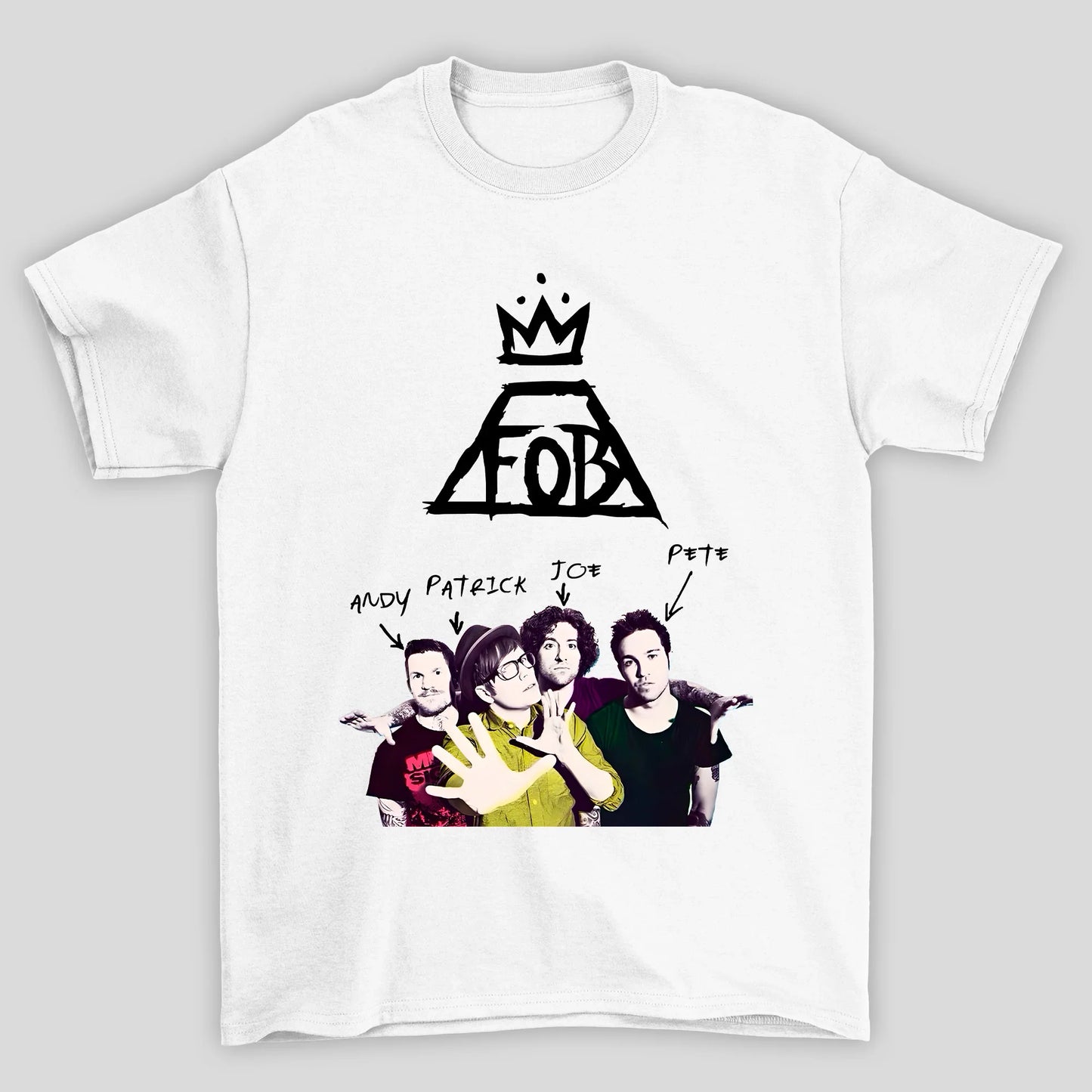 Camiseta Básica Logo Fall Out Boy