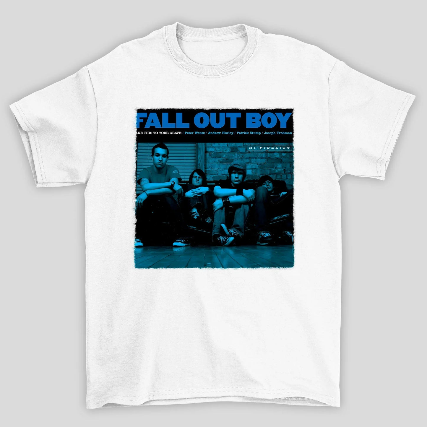 Camiseta Básica Album Azul Fall Out Boy