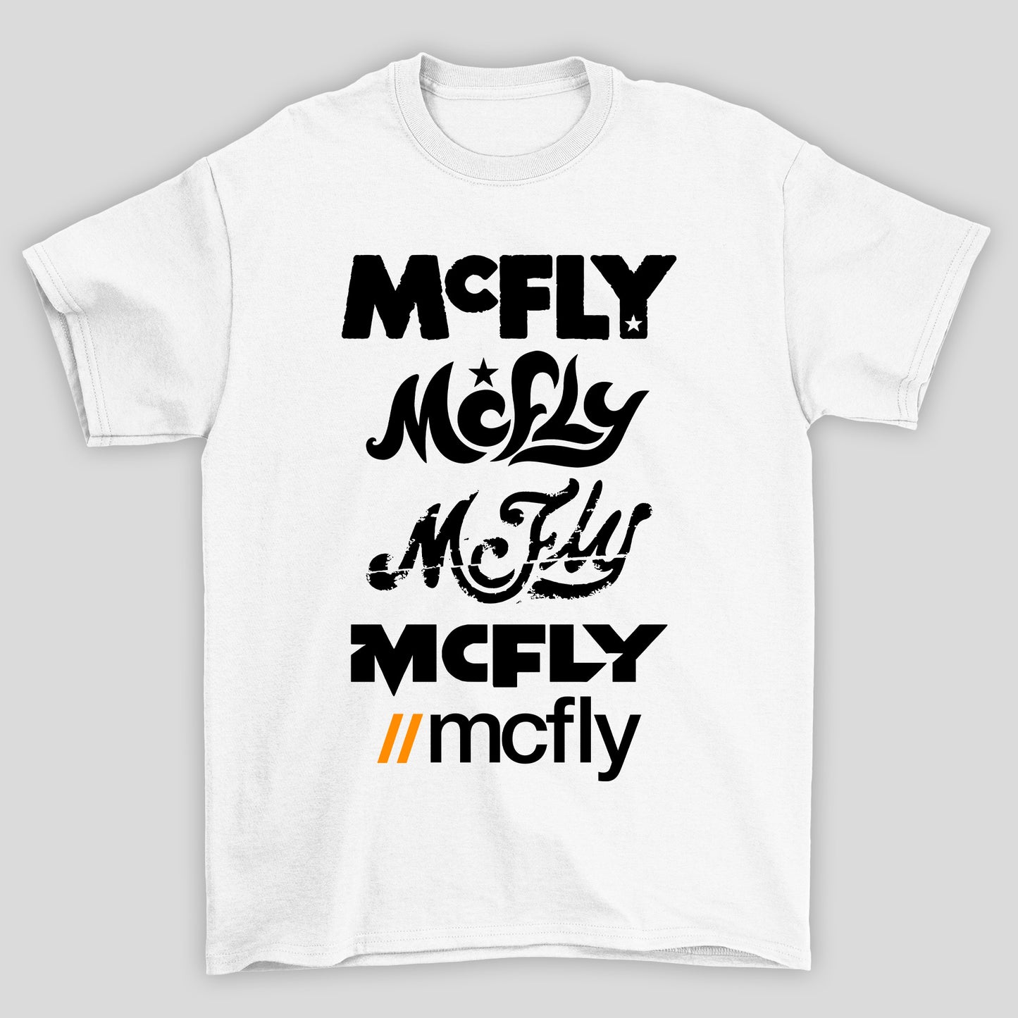 Camiseta Básica McFLY Lista de Logos