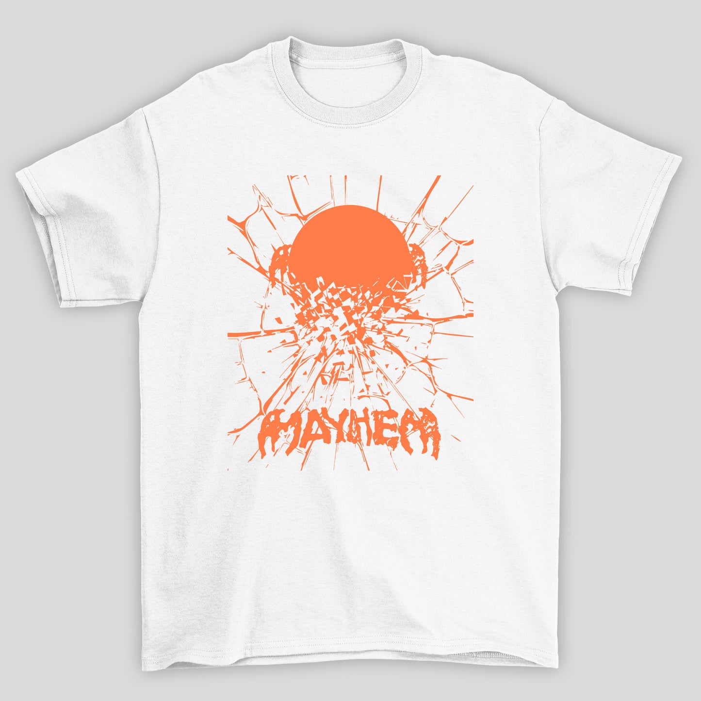 Camiseta Básica Lady Gaga Mayhem Rachadura