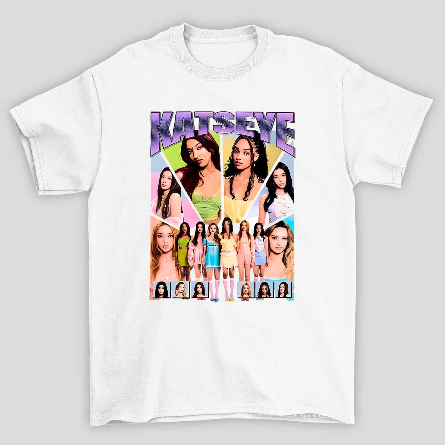 Camiseta Básica Katseye Collab Group